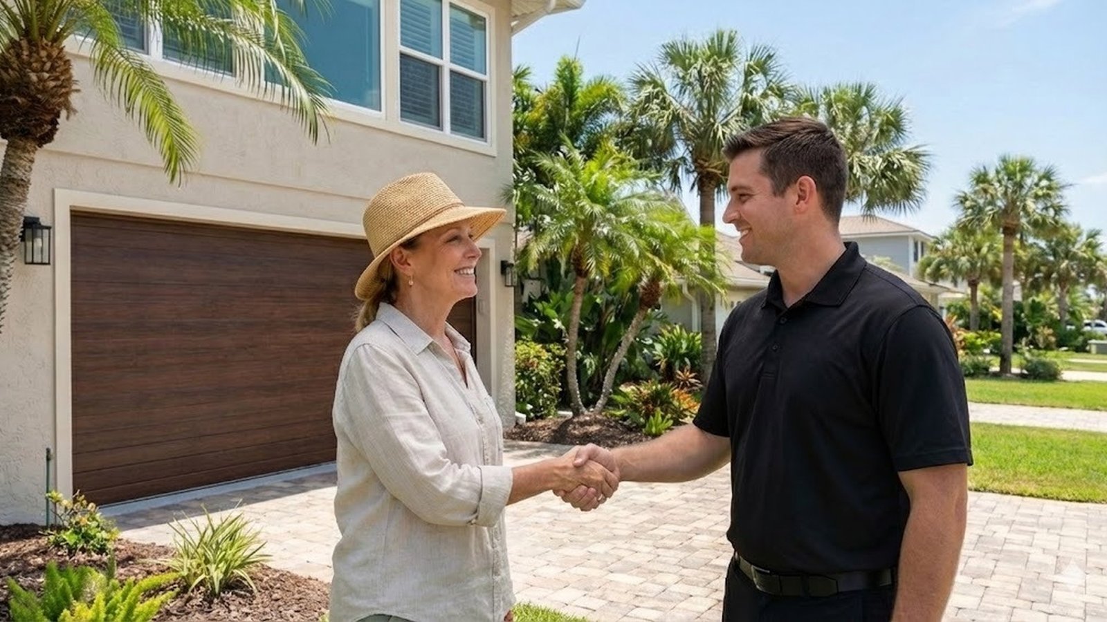 Garage door repair in Pace, FL